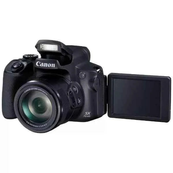 Canon PowerShot SX70 HS Compact Digital Camera - Black