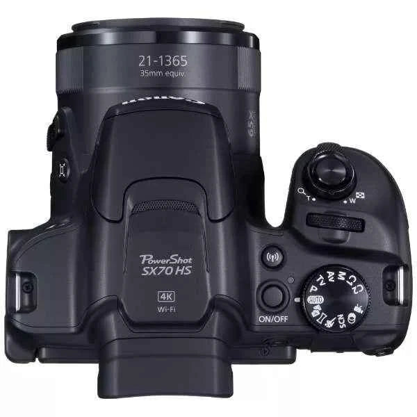 Canon PowerShot SX70 HS Compact Digital Camera - Black