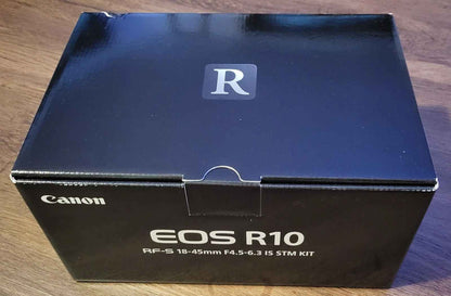 Canon EOS R10 Mirrorless Camera with RF-S 18-45 f/4.5-6.3 IS STM Lens