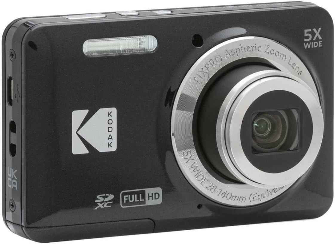 Kodak PIXPRO FZ55 (Black) Bundle - Friendly Zoom Camera with 32GB SD, Case & Charger