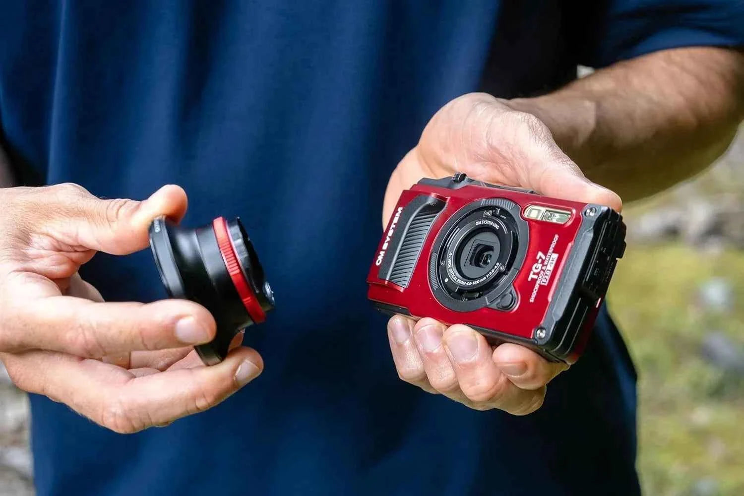 OM SYSTEM OLYMPUS Tough TG-7 Red Compact Digital Camera