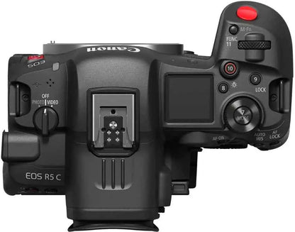 Canon EOS R5 C 8K Video Mirrorless Cinema Camera with RF24-105mm f/4 L IS USM Lens - Black