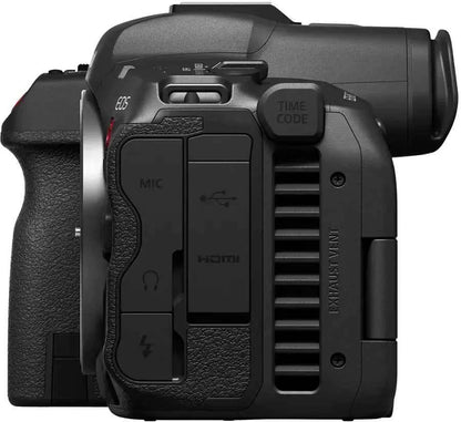 Canon EOS R5 C 8K Video Mirrorless Cinema Camera with RF24-105mm f/4 L IS USM Lens - Black