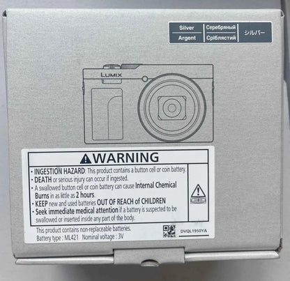 Panasonic Lumix ZS99 Digital Camera (Silver) w/with Sandisk 128GB SDXC