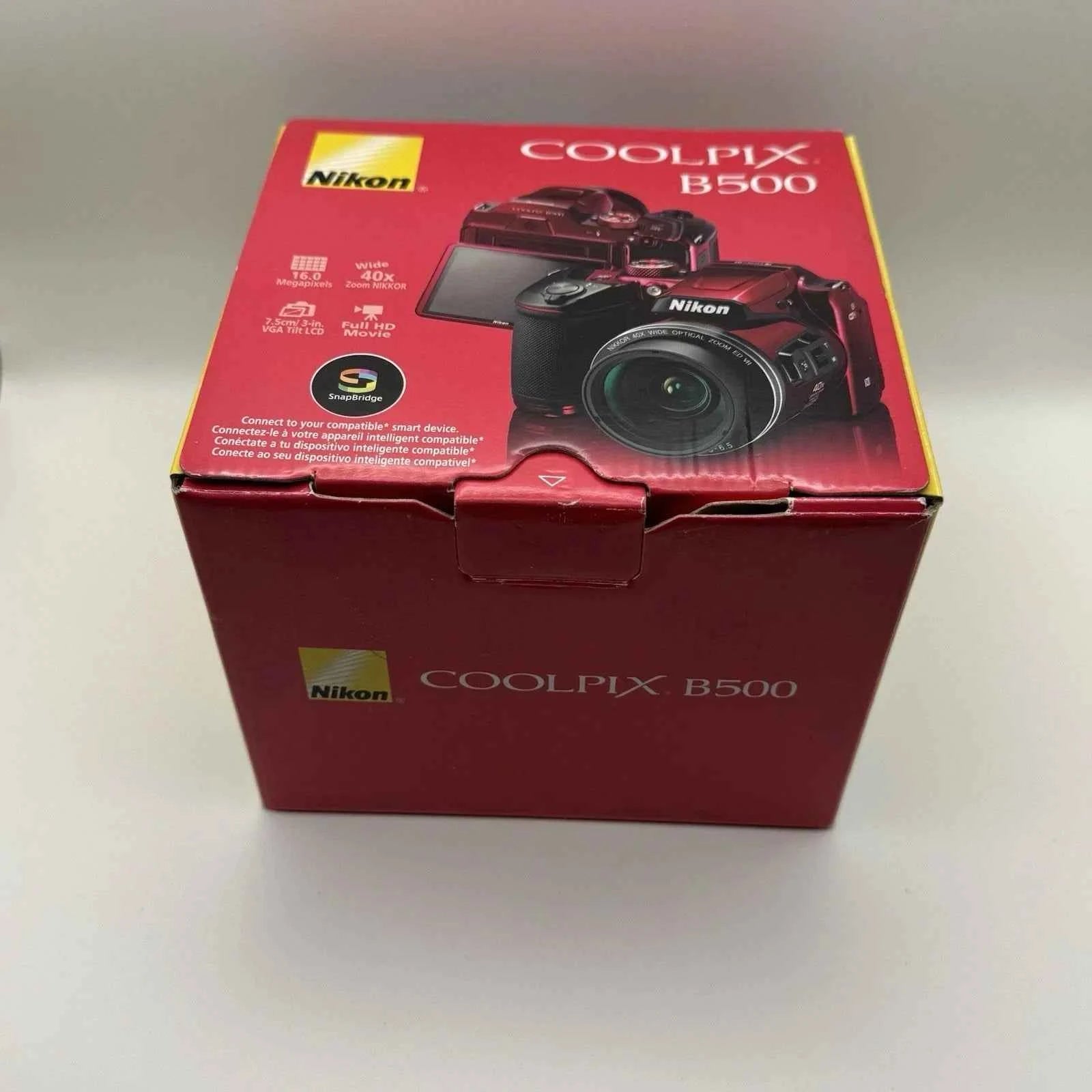 Nikon COOLPIX B500 Digital Camera - Red
