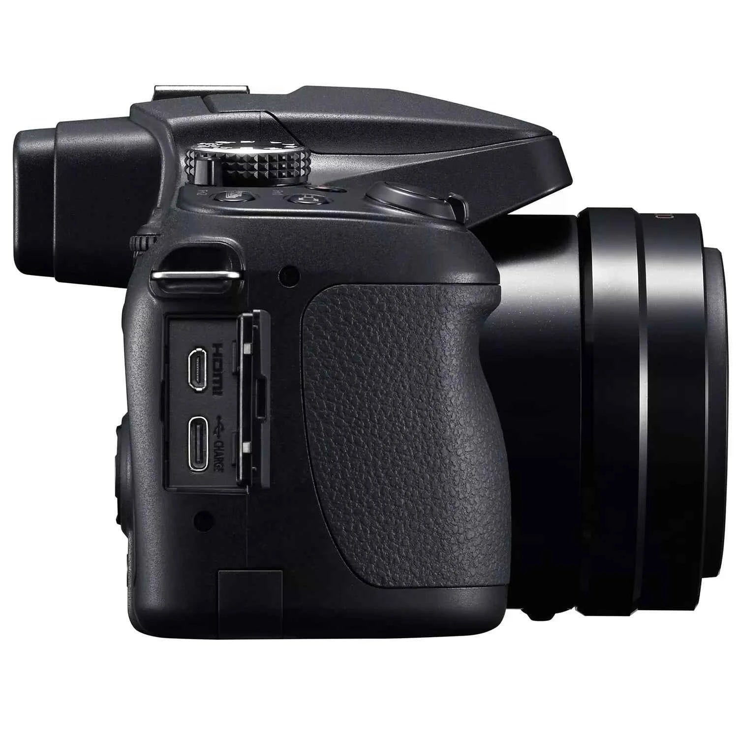 Panasonic LUMIX FZ80D Point and Shoot 4K Digital Camera with 20-1200mm Lens - Black