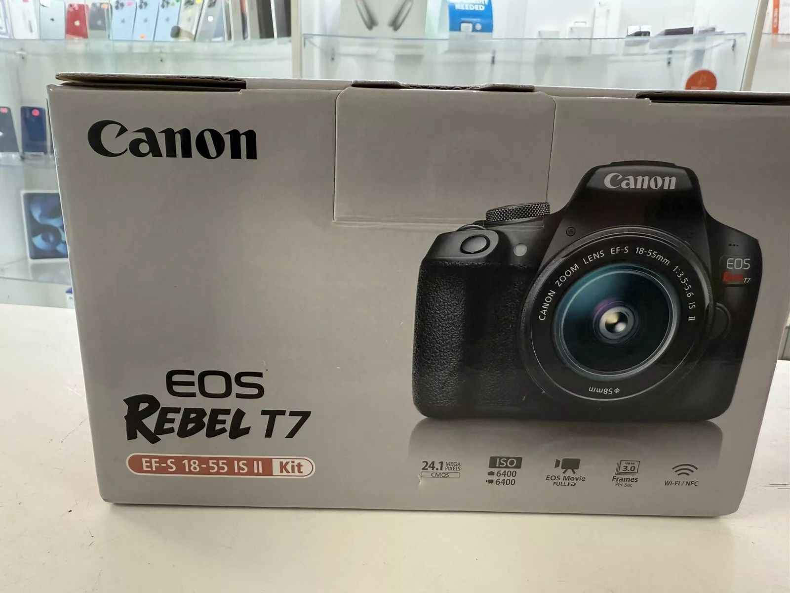 Canon EOS Rebel T7 DSLR Camera - Black (Kit with 18-55mm Lens)