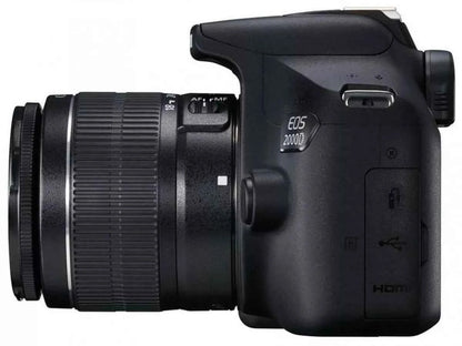 Canon EOS 2000D / Rebel T7 24.1MP DSLR Camera with EF-S 18-55mm f/3.5-5.6 III Lens