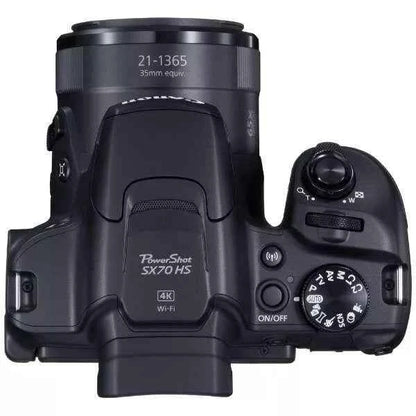 Canon PowerShot SX70 HS Compact Digital Camera - Black