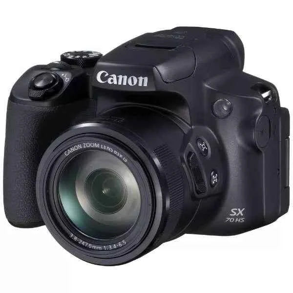 Canon PowerShot SX70 HS Compact Digital Camera - Black